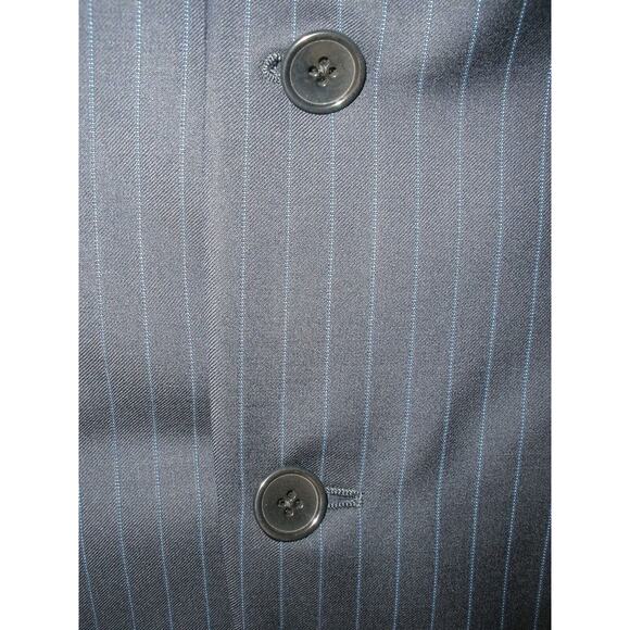 RAVAZZOLO Men's Navy Pinstripe Sport Coat Blazer ING LORO PIANA WOOL, Size 44R - Picture 3 of 5